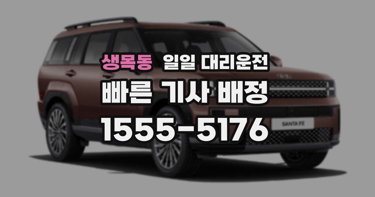 생목동 일일 대리운전