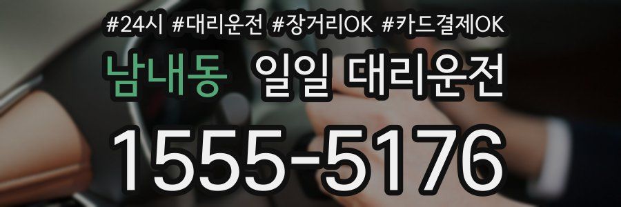 남내동 일일 대리운전