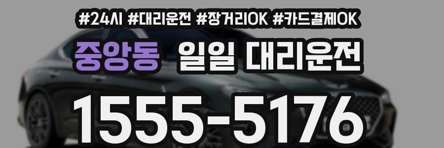 중앙동 일일 대리운전