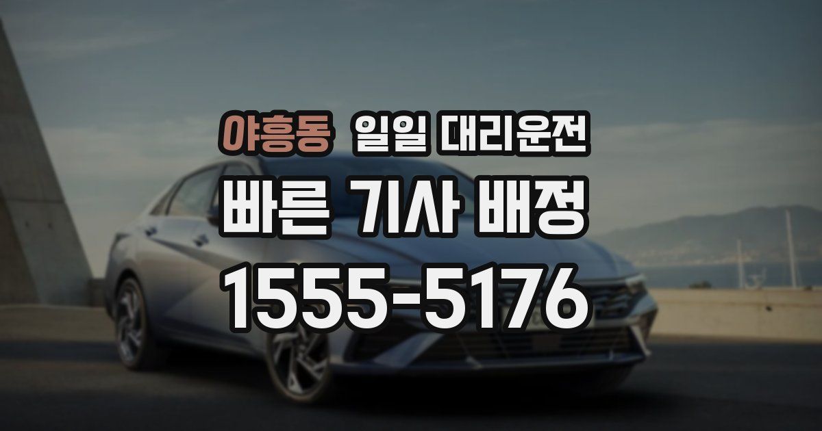 야흥동 일일 대리운전