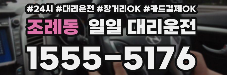 조례동 일일 대리운전