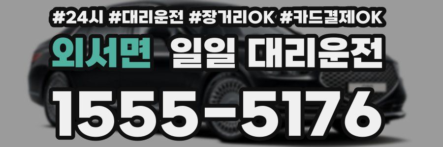 외서면 일일 대리운전