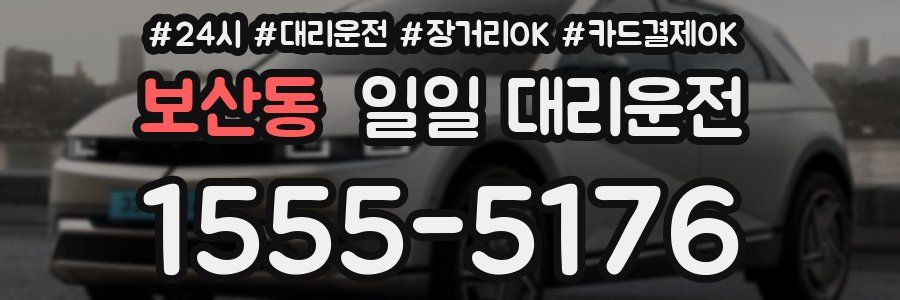 보산동 일일 대리운전