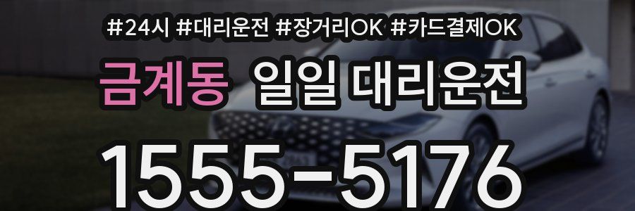 금계동 일일 대리운전