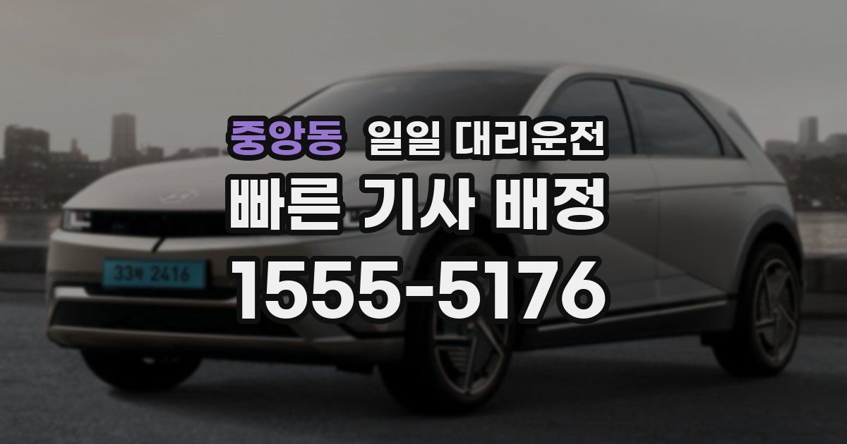 중앙동 일일 대리운전
