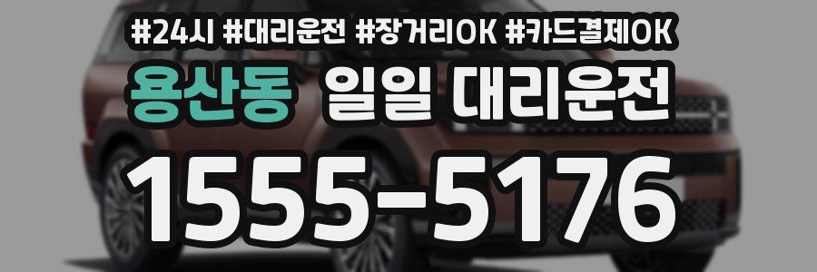 용산동 일일 대리운전