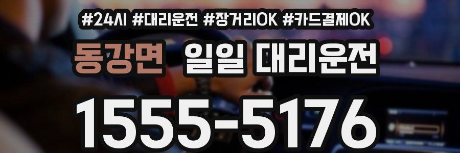 동강면 일일 대리운전