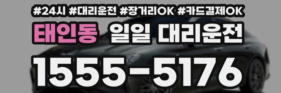 태인동 일일 대리운전