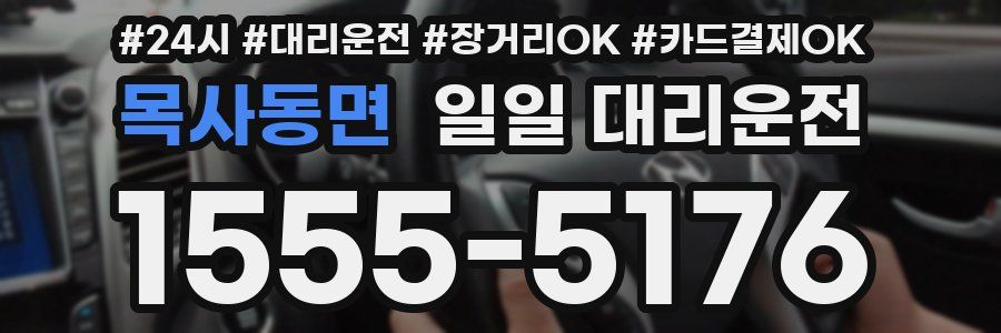 목사동면 일일 대리운전