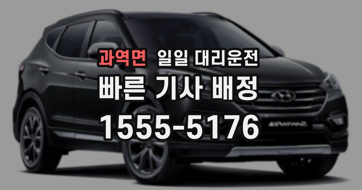 과역면 일일 대리운전