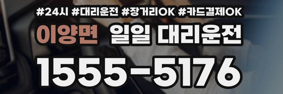 이양면 일일 대리운전