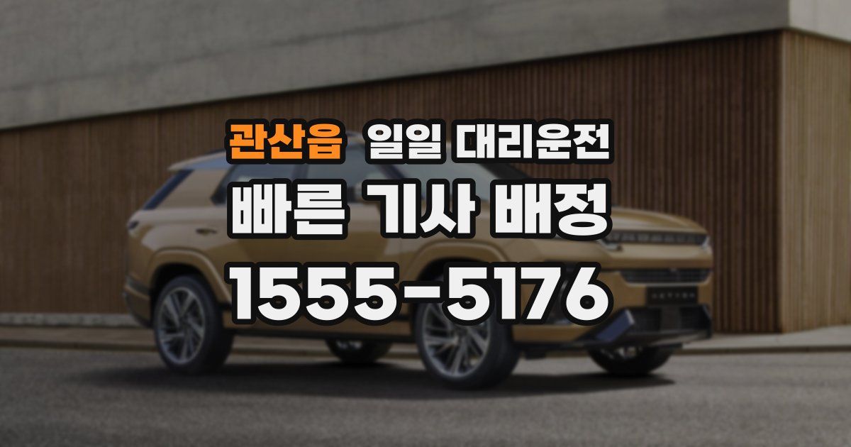 관산읍 일일 대리운전