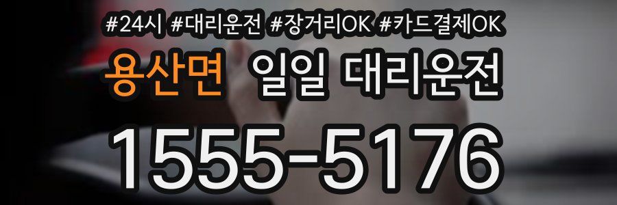 용산면 일일 대리운전