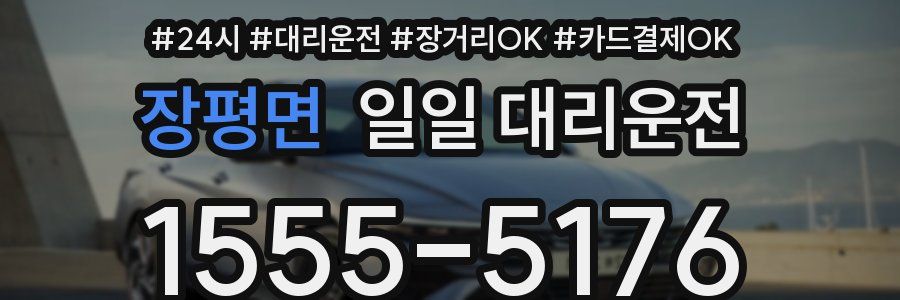 장평면 일일 대리운전