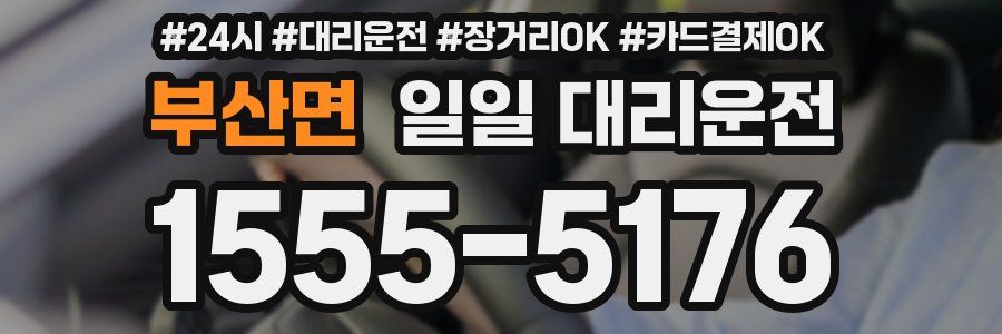 부산면 일일 대리운전
