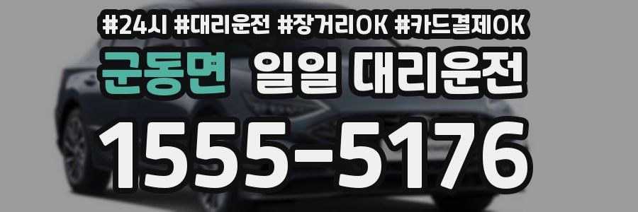 군동면 일일 대리운전