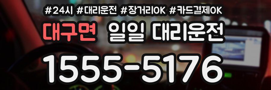 대구면 일일 대리운전