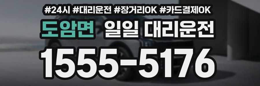도암면 일일 대리운전