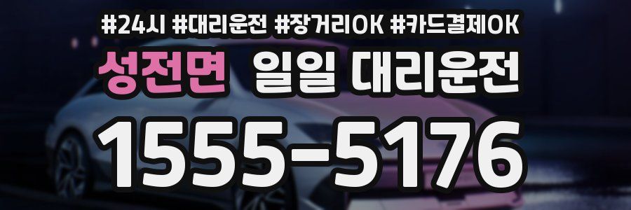 성전면 일일 대리운전
