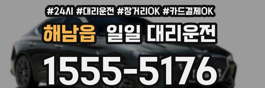 해남읍 일일 대리운전