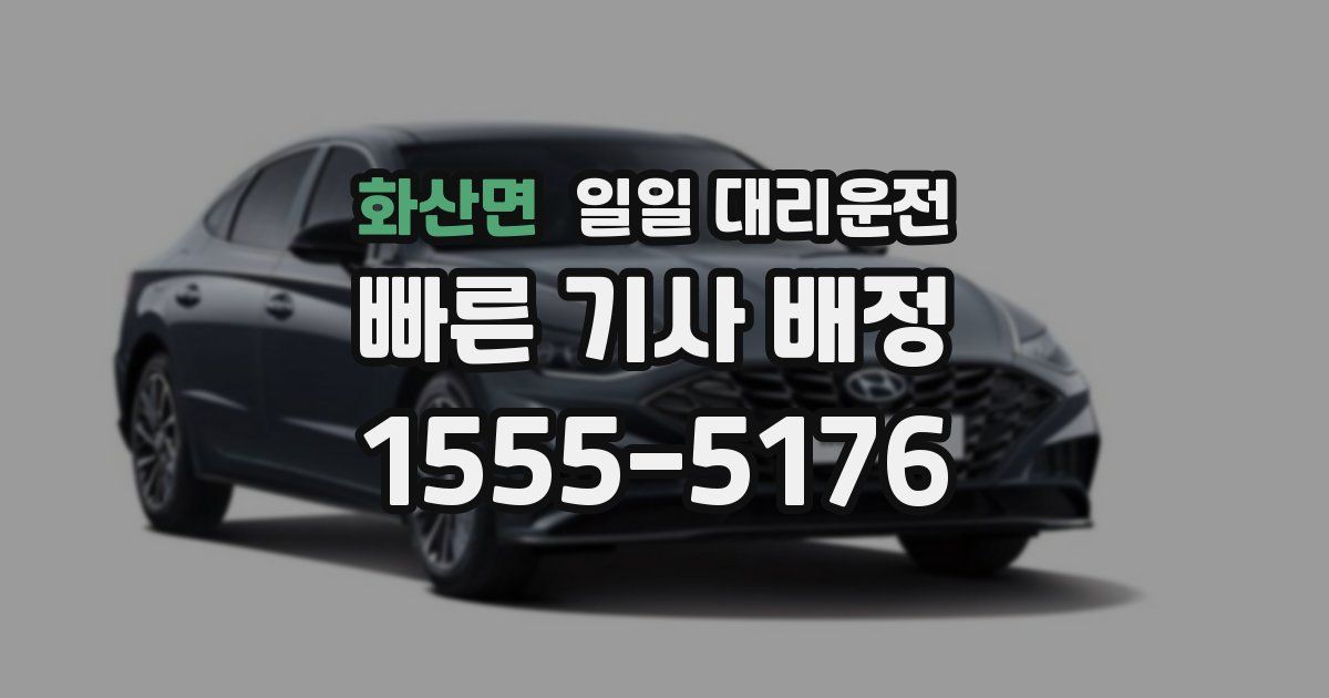 화산면 일일 대리운전
