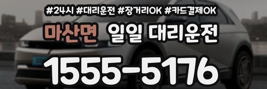 마산면 일일 대리운전