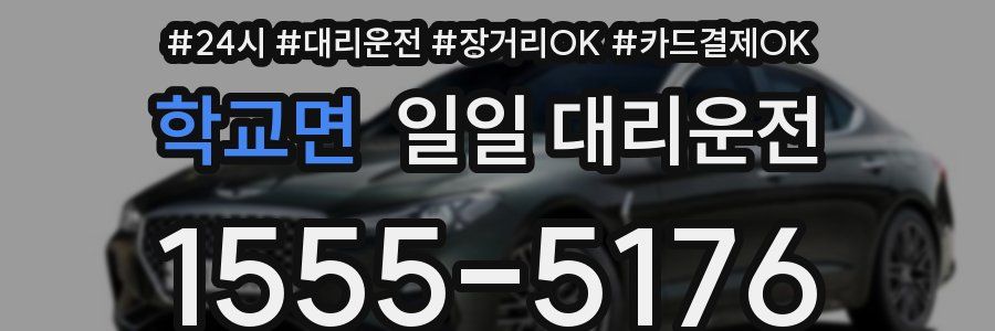 학교면 일일 대리운전