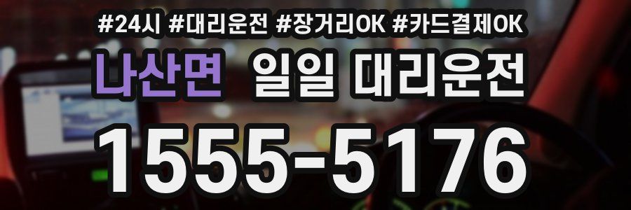 나산면 일일 대리운전