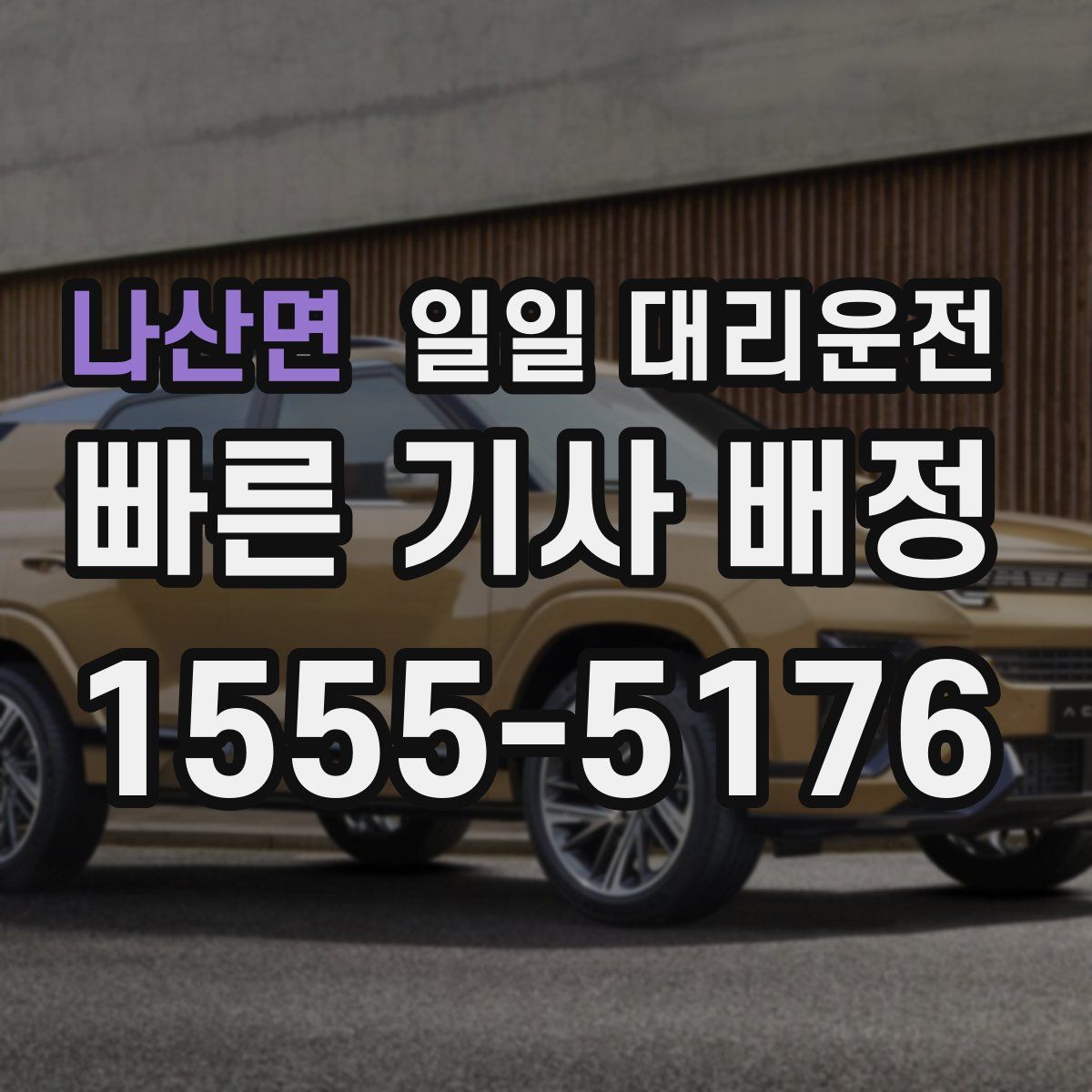 나산면 일일 대리운전