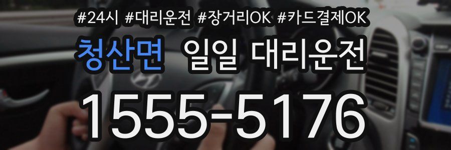 청산면 일일 대리운전