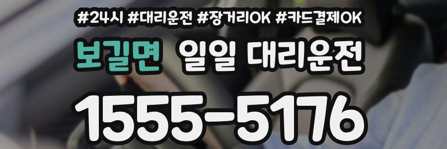 보길면 일일 대리운전