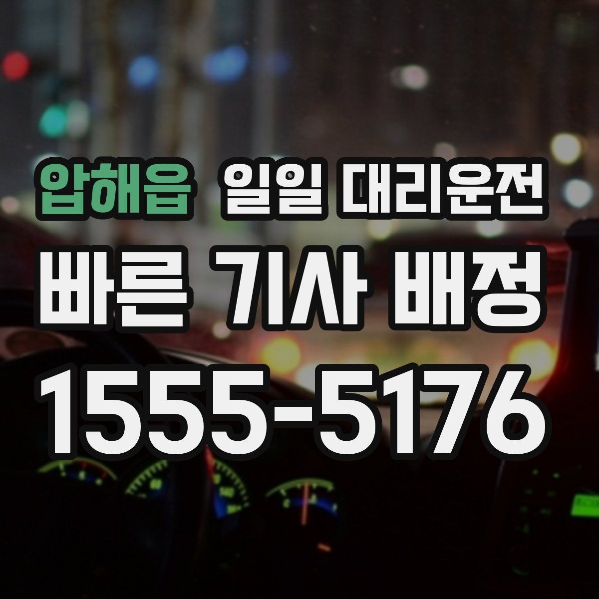 압해읍 일일 대리운전