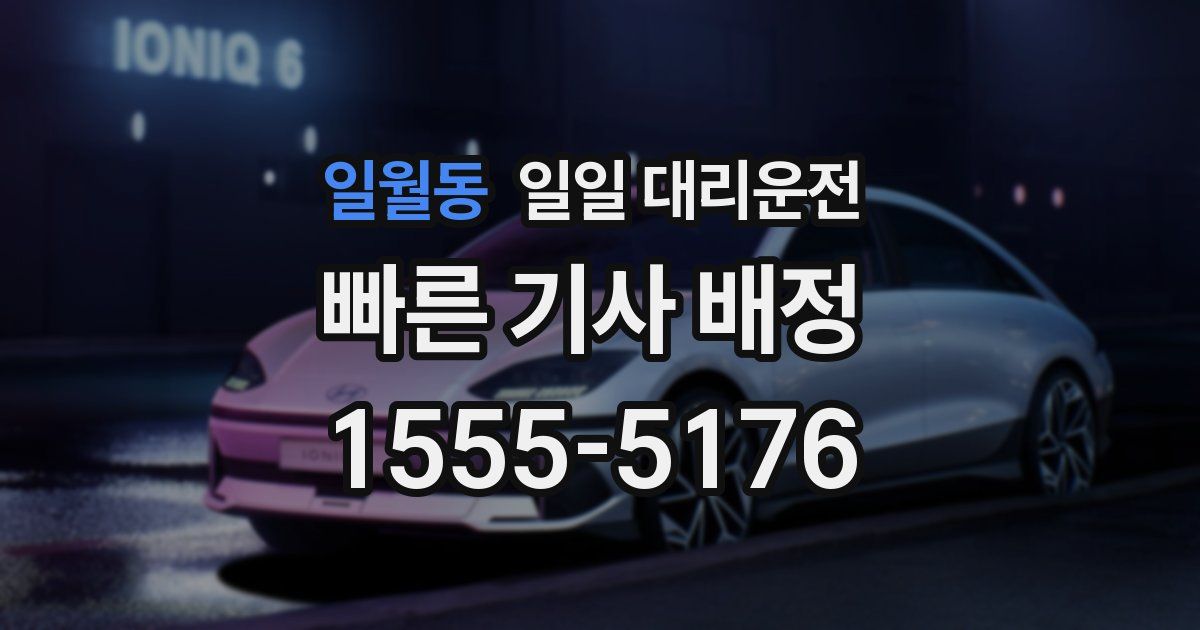 일월동 일일 대리운전