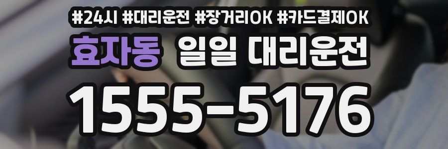 효자동 일일 대리운전