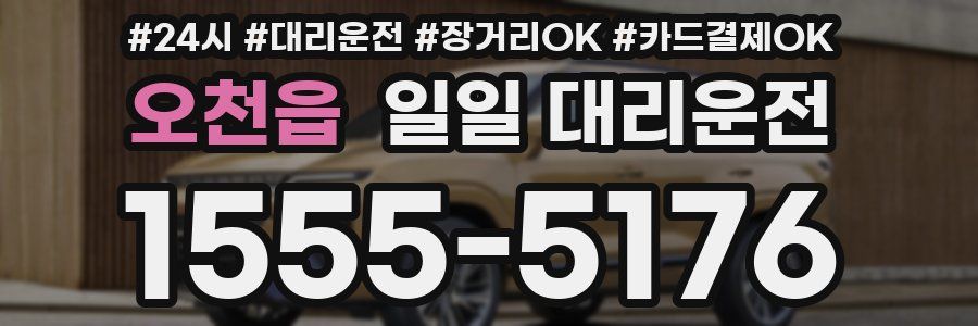 오천읍 일일 대리운전