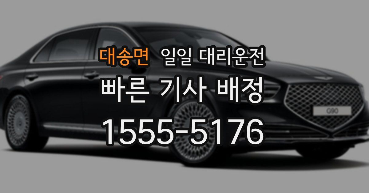 대송면 일일 대리운전