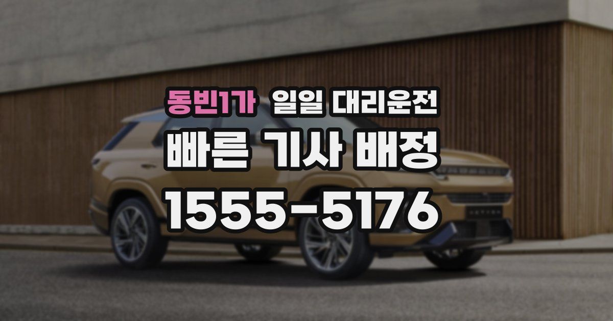 동빈1가 일일 대리운전
