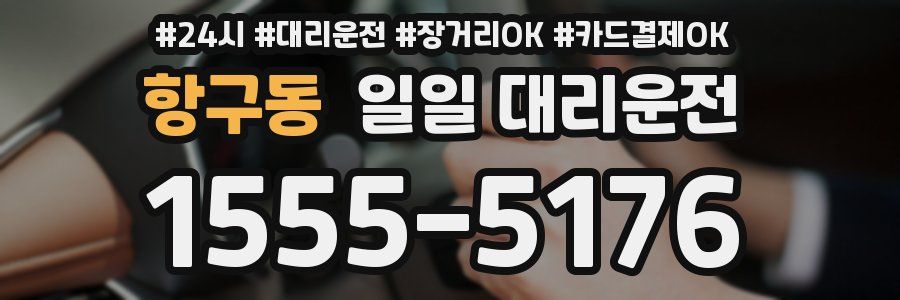 항구동 일일 대리운전