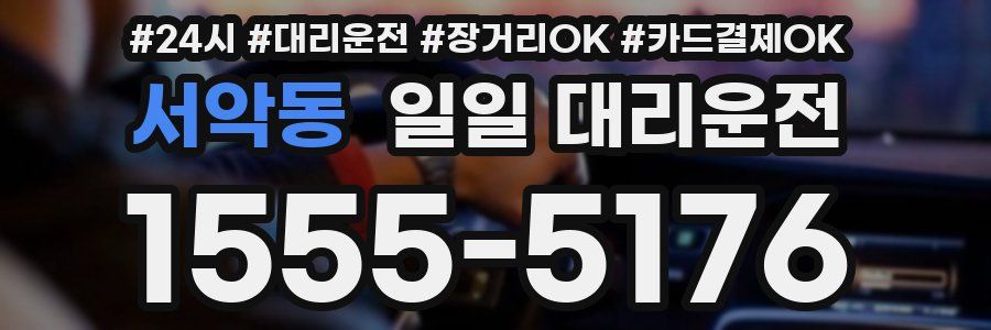서악동 일일 대리운전