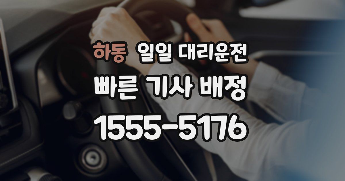 하동 일일 대리운전