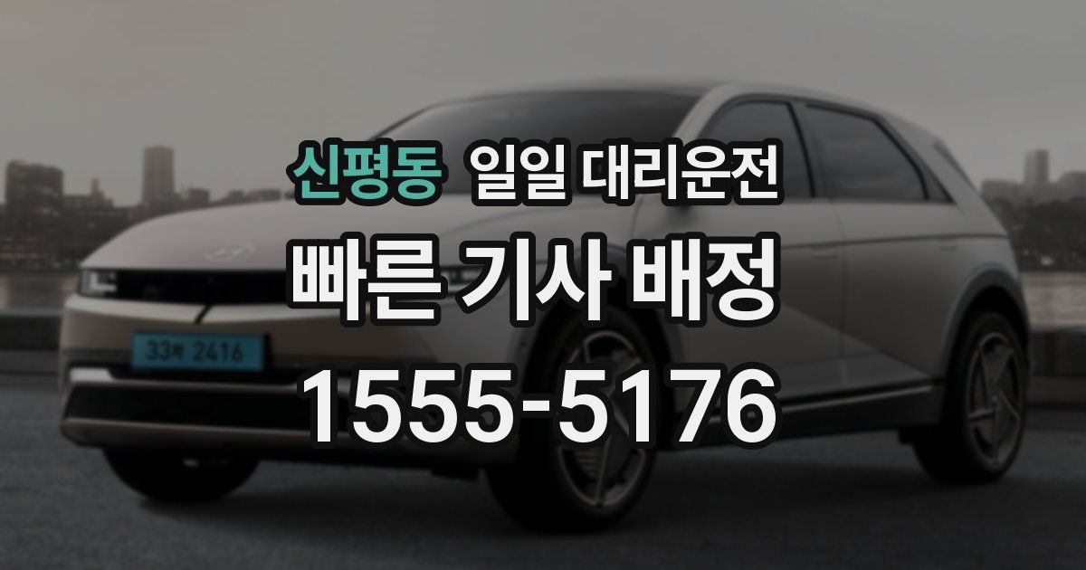 신평동 일일 대리운전