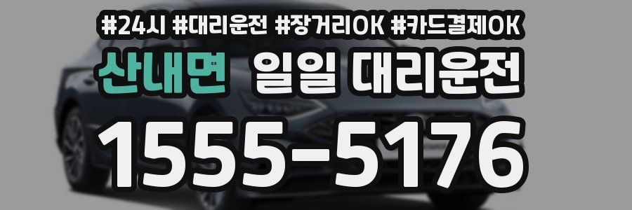 산내면 일일 대리운전