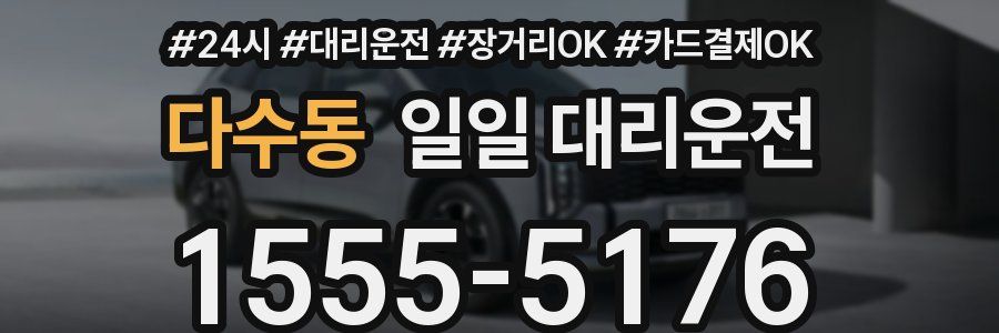 다수동 일일 대리운전