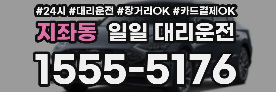 지좌동 일일 대리운전