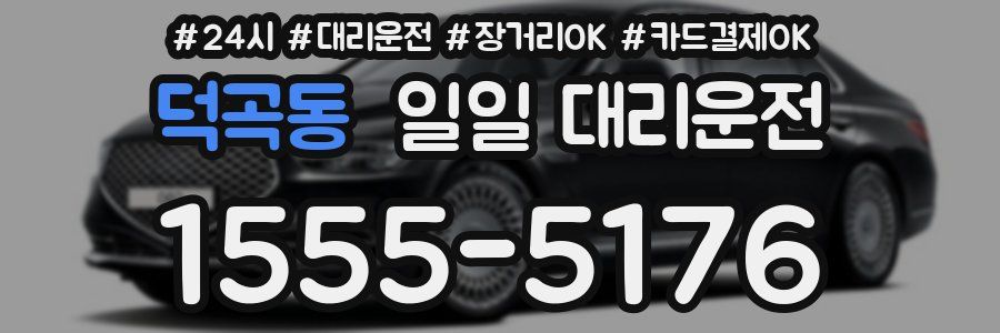 덕곡동 일일 대리운전
