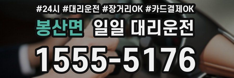 봉산면 일일 대리운전
