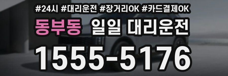 동부동 일일 대리운전