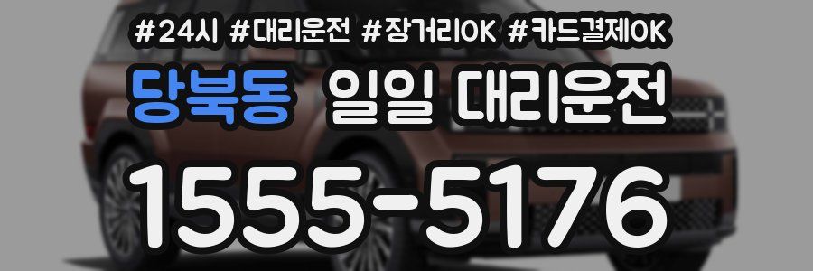 당북동 일일 대리운전