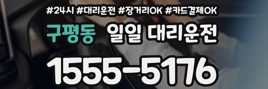 구평동 일일 대리운전