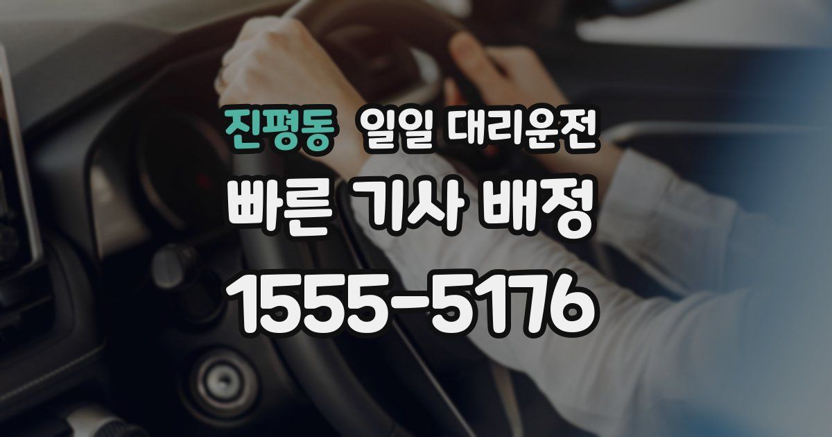 진평동 일일 대리운전